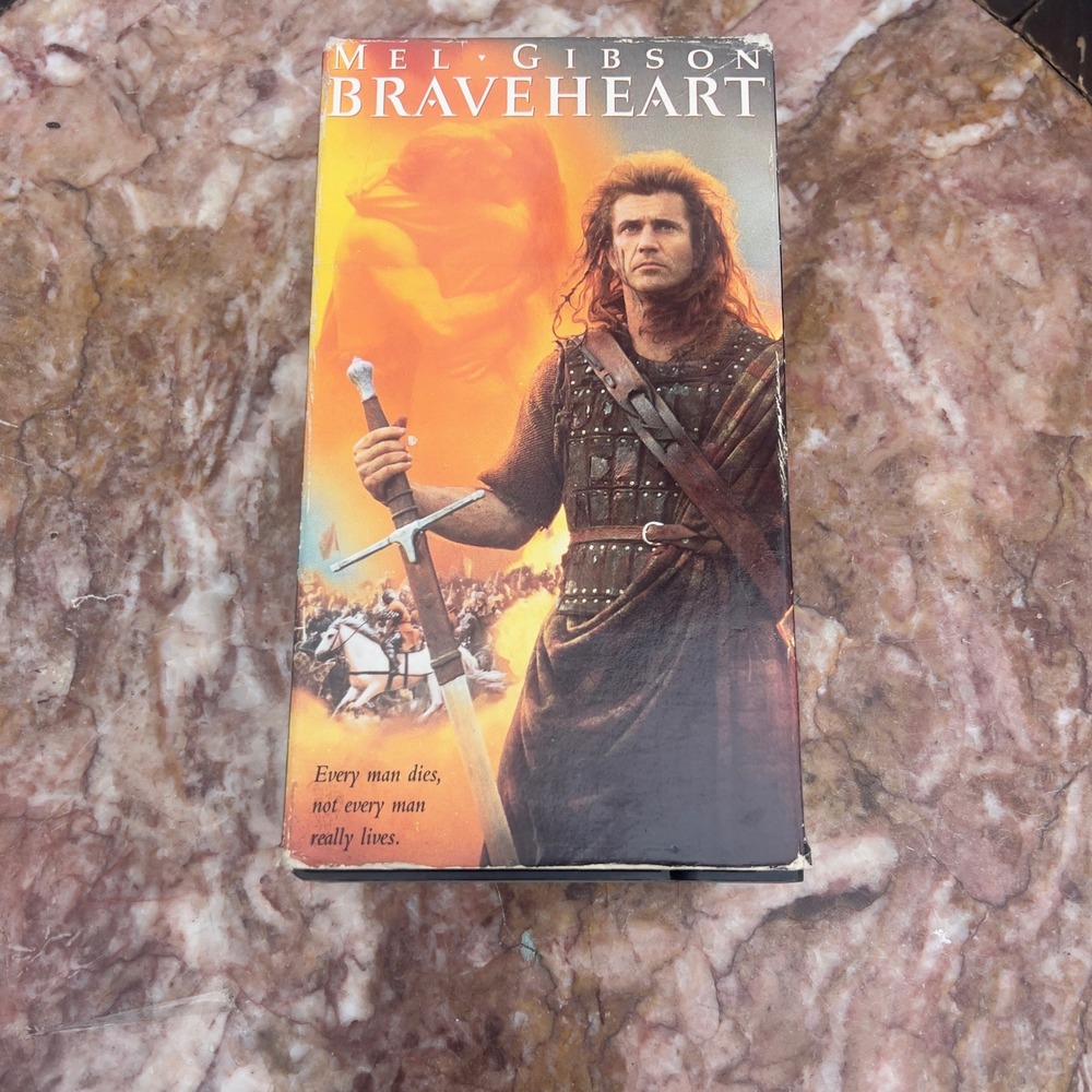 Braveheart VHS Mel Gibson Paramount Pictures 1995 Historical Epic 33118
